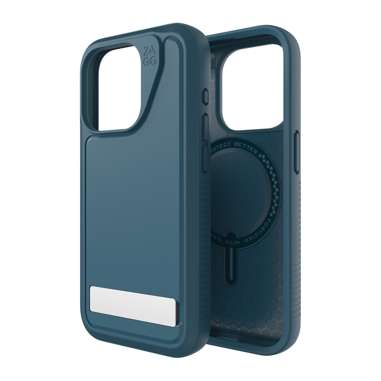 iPhone 15 Pro ZAGG/GEAR4 Graphene Everest Snap Kickstand Case - Marine