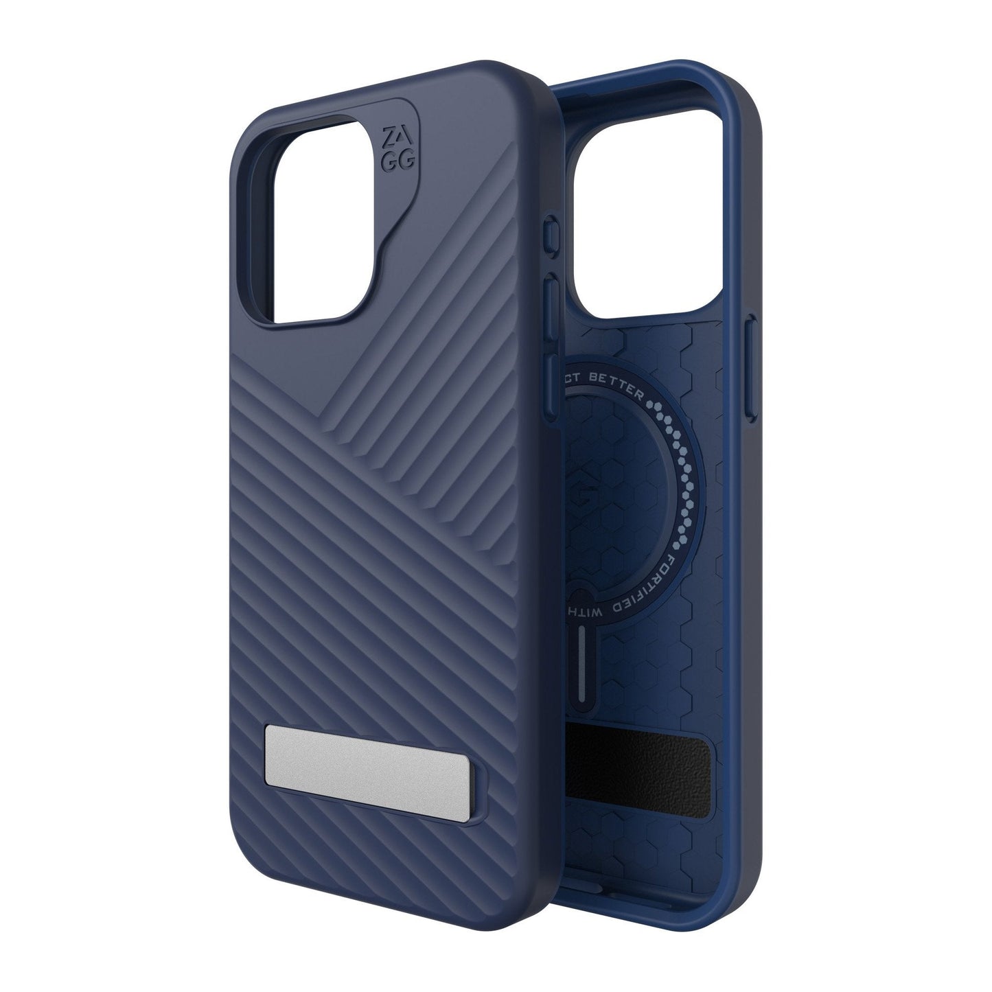 iPhone 15 Pro Max ZAGG/GEAR4 Graphene Denali Snap Kickstand Case - Navy
