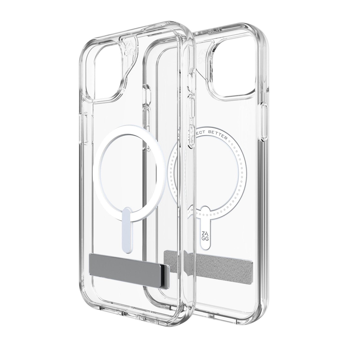 iPhone 15 Plus/14 Plus ZAGG/GEAR4 Graphene Crystal Palace Snap Kickstand Case - Clear
