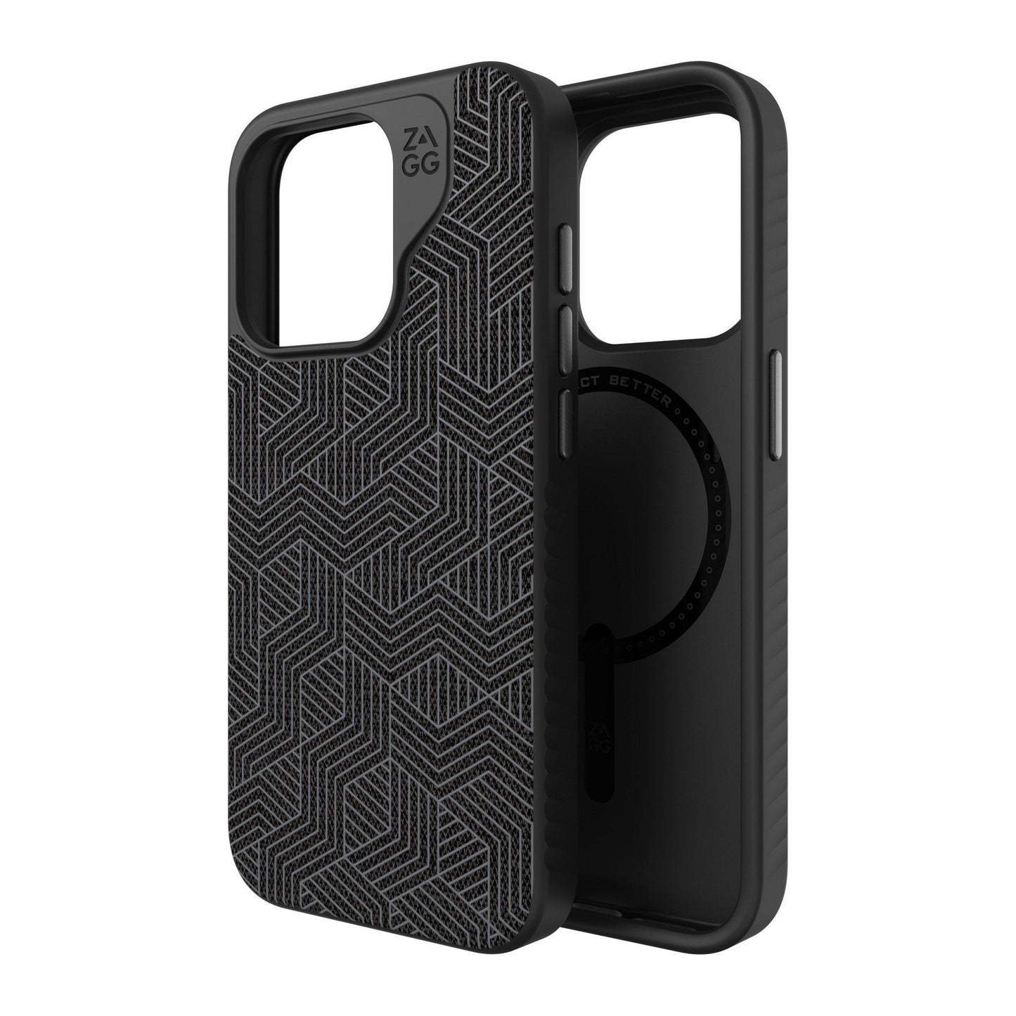 iPhone 15 Pro ZAGG/GEAR4 Graphene London Snap Case - Black Geo