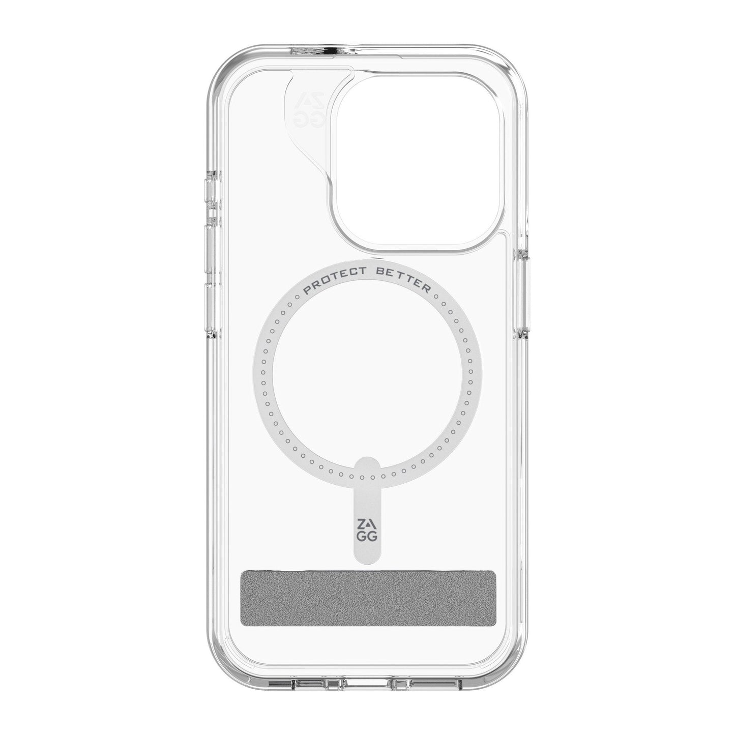 iPhone 15 Pro ZAGG/GEAR4 Graphene Crystal Palace Snap Kickstand Case - Clear