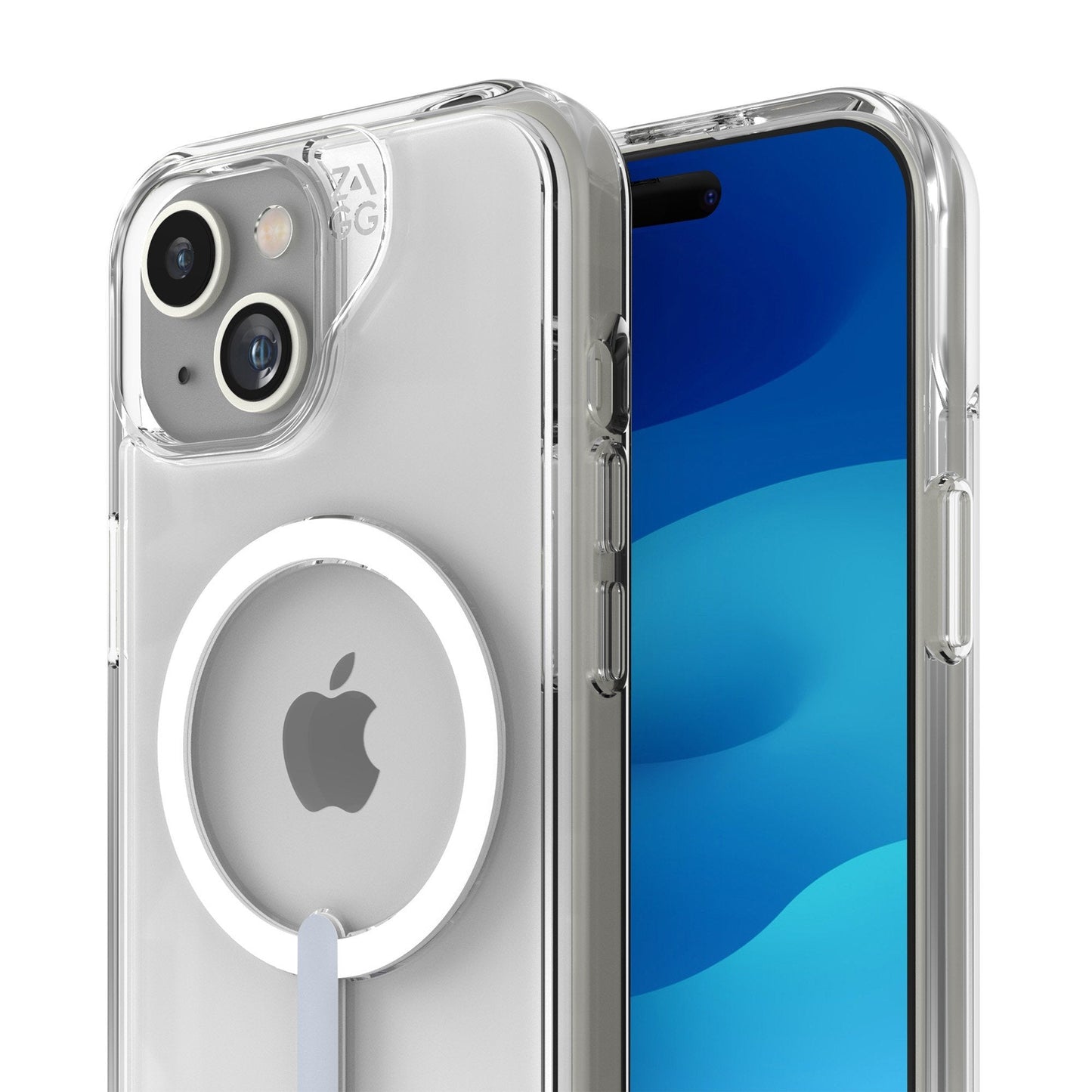 iPhone 15/14/13 ZAGG/GEAR4 Graphene Crystal Palace Snap Kickstand Case - Clear