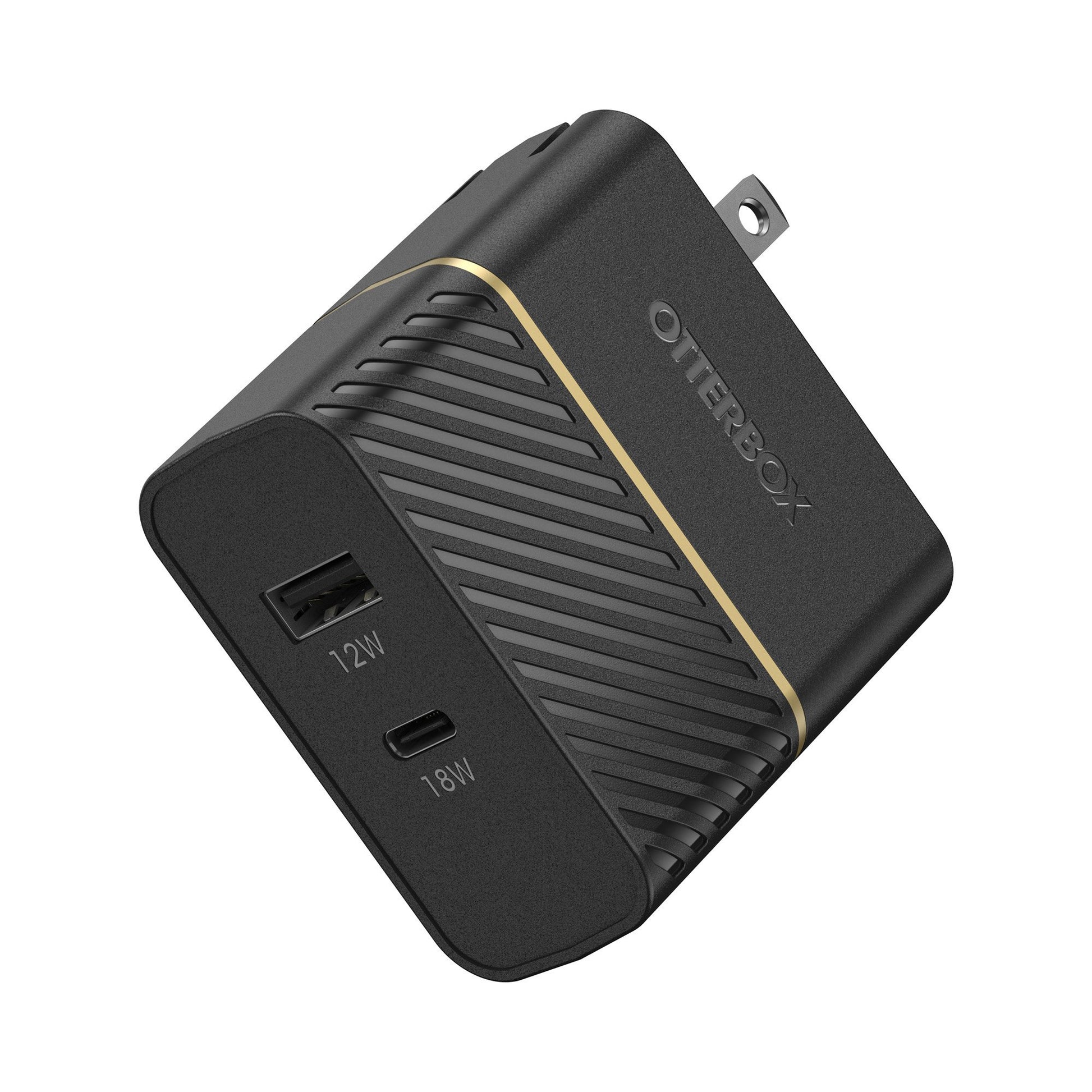 Otterbox 30W Dual Port USB-A + USB-C PD Wall Charger - Black