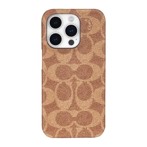 iPhone 15 Pro Max Coach Slim Wrap Signature C Case - Tan