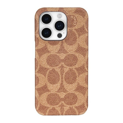 iPhone 15 Pro Max Coach Slim Wrap Signature C Case - Tan
