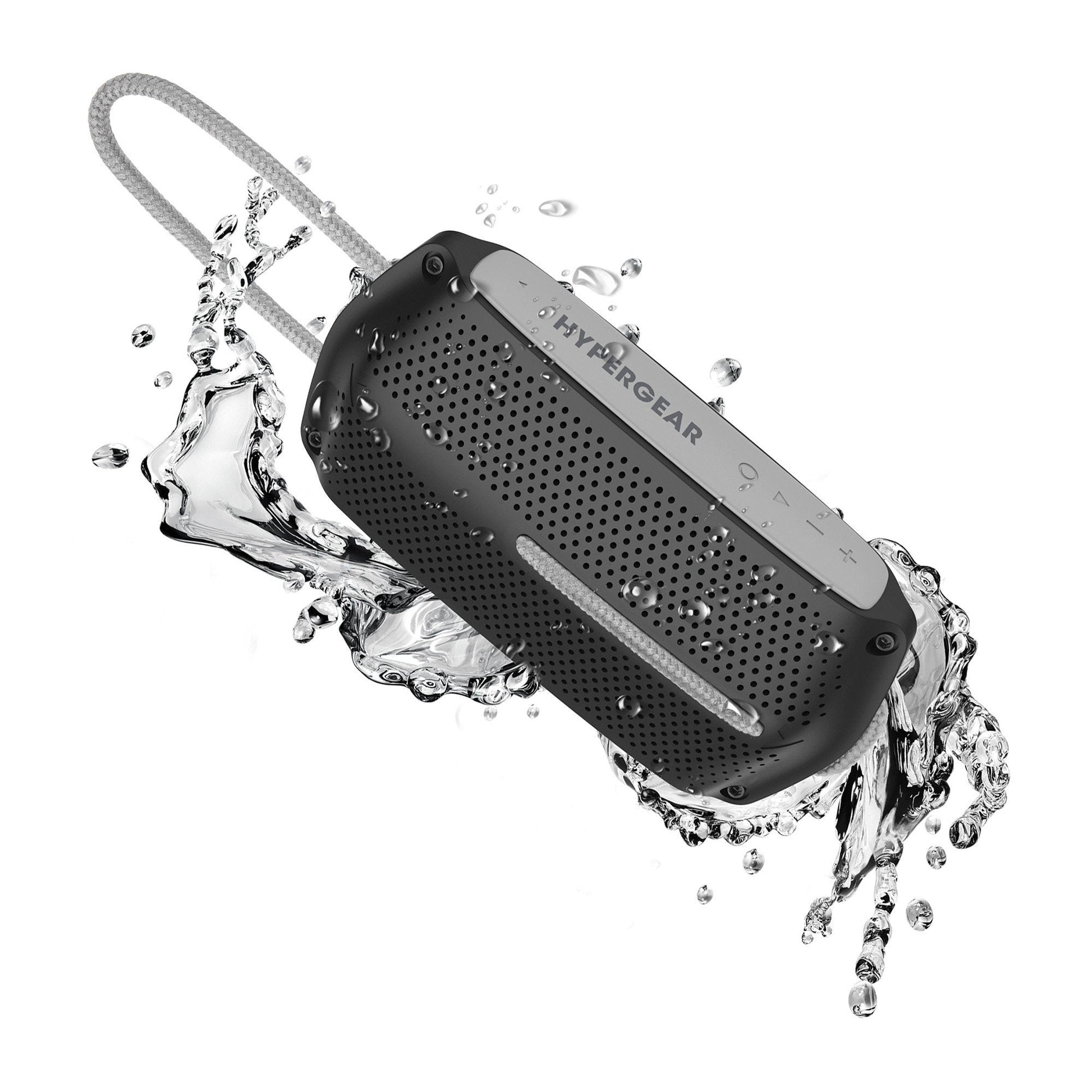 HyperGear Wave Wireless Waterproof Bluetooth Speaker - Black/Grey