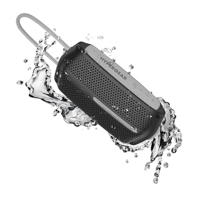 HyperGear Wave Wireless Waterproof Bluetooth Speaker - Black/Grey