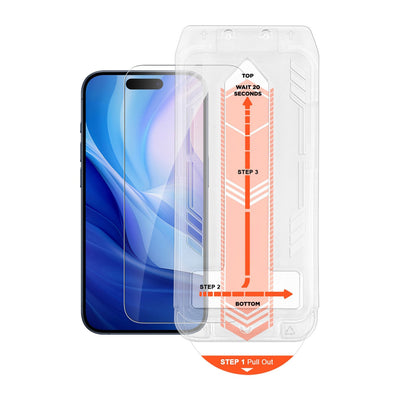 iPhone 16 Pro Max HyperGear Tempered Glass Screen Protector w/Installation Applicator Tray