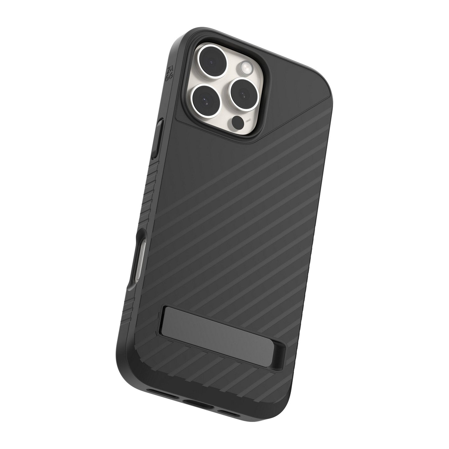 iPhone 16 Pro Max ZAGG Graphene Denali Snap Kickstand Case - Black