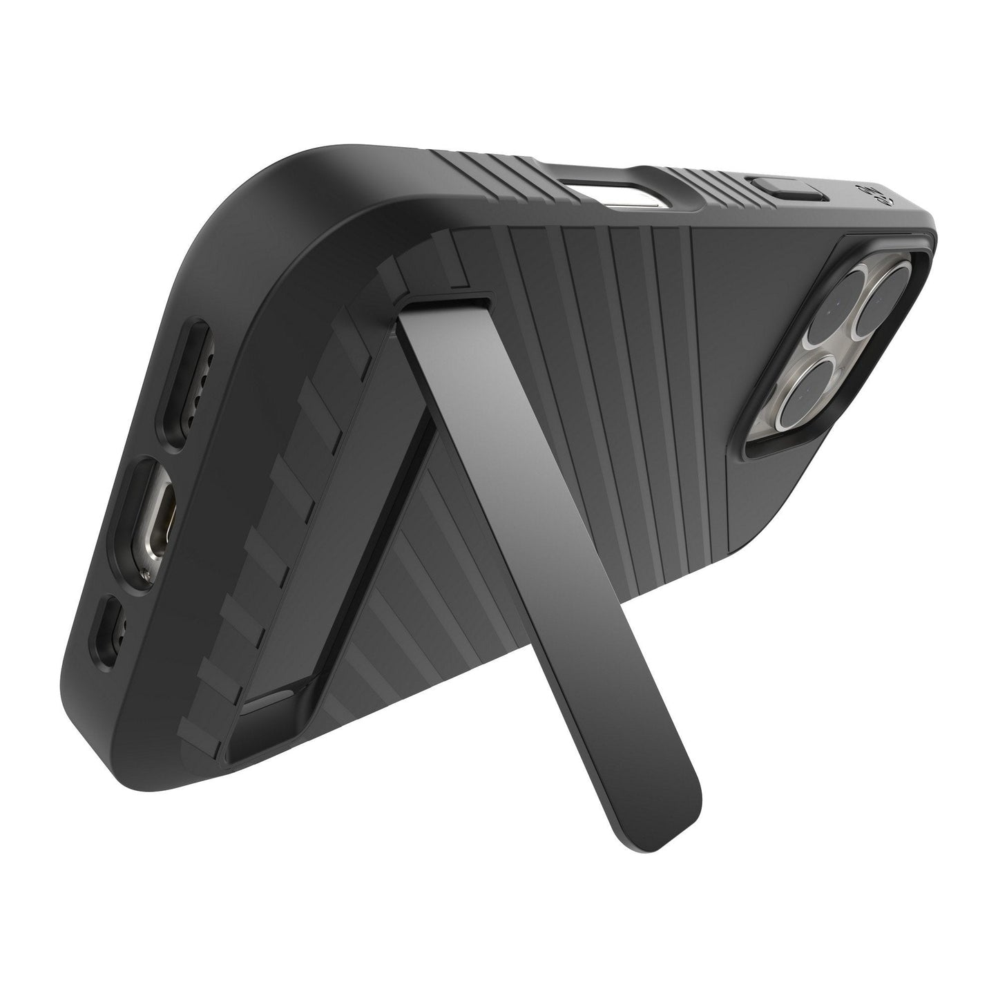 iPhone 16 Pro ZAGG Graphene Denali Snap Kickstand Case - Black