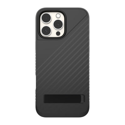 iPhone 16 Pro Max ZAGG Graphene Denali Snap Kickstand Case - Black