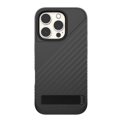 iPhone 16 Pro ZAGG Graphene Denali Snap Kickstand Case - Black
