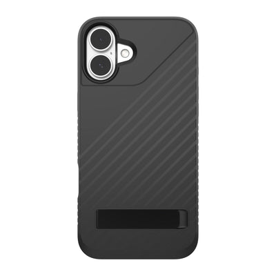 iPhone 16 Plus ZAGG Graphene Denali Snap Kickstand Case - Black