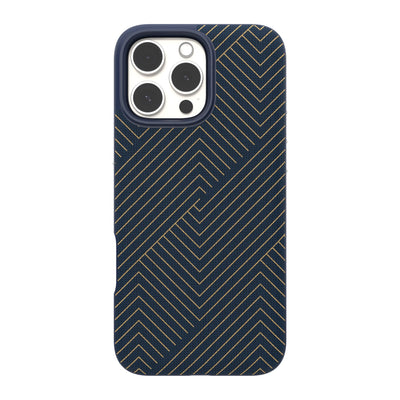 iPhone 16 Pro Max ZAGG Graphene London Snap Case - Navy Gold