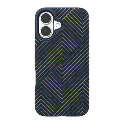 iPhone 16 ZAGG Graphene London Snap Case - Navy Gold