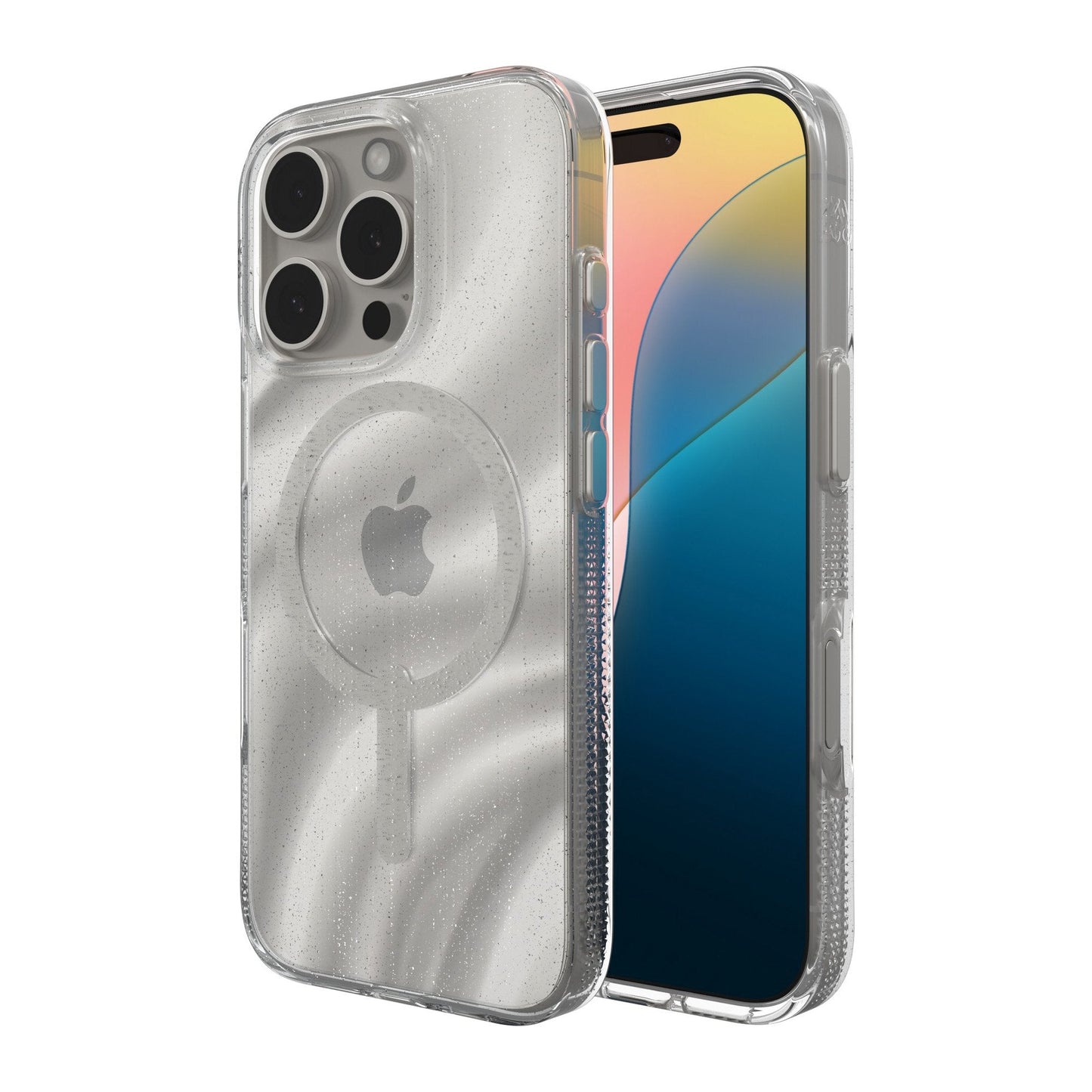 iPhone 16 Pro ZAGG Graphene Milan Snap Case - Swirl Glitter