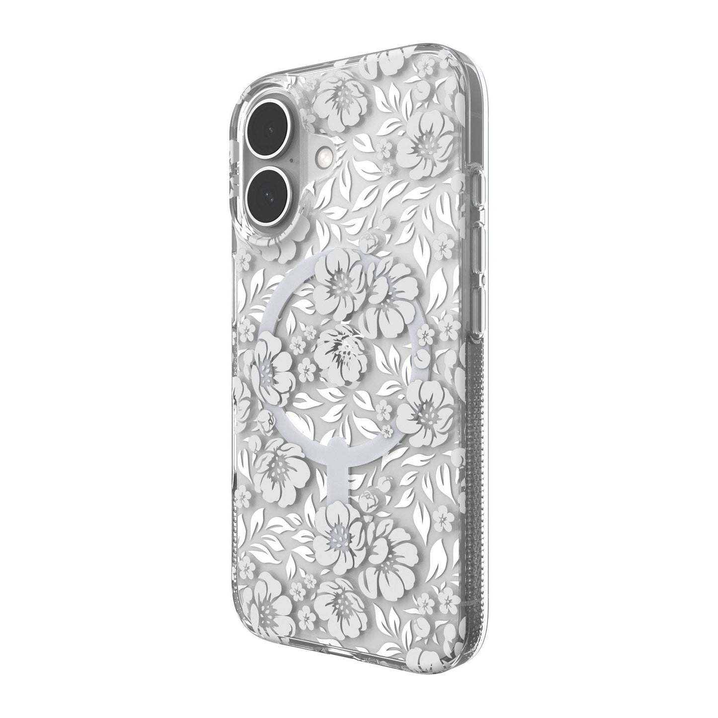 iPhone 16 ZAGG Graphene Milan Snap Case - Floral White