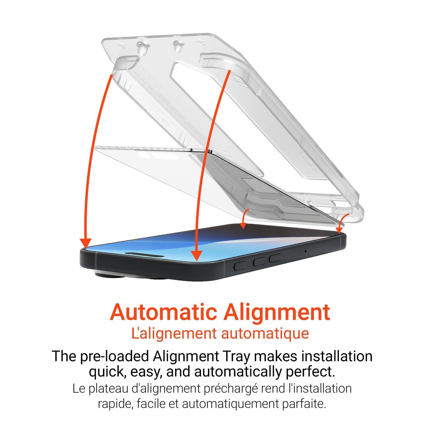 iPhone 16 Pro Max HyperGear Matte Glass Screen Protector w/Installation Applicator Tray