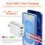 HyperGear 45W Multi Port Dual USB-C + Single USB-A Wall Charger Travel Hub - White