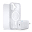 iPhone 16 HyperGear Accessory Bundle - 20W Hub, Glass, Case w/ Magsafe