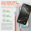 HyperGear 6 ft. 180cm USB-C to USB-C Chunky 180 Rugged Cable w/Rotating Connectors - Orange