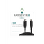 6 ft Non-MFI USB Type C To Lightning Cable (AmpSentrix) (Infinity) (Black)