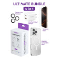 Rush Ultimate Bundle for iPhone 15 Pro Max | Ultra Clear MagSafe Case, Screen Protector, Camera Protector and 30W GAN Charger